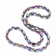 Magnetic Synthetic Hematite Beaded Necklaces US-NJEW-G337-02-1