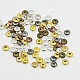 Mixed Color Tibetan Style Flat Round Spacer Beads US-TIBEB-X0022-RS-1