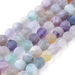 Natural Fluorite Beads Strands US-G-K292-01