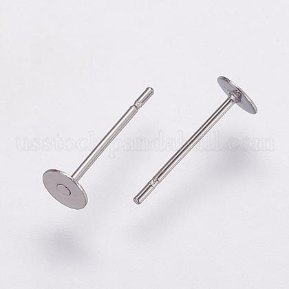 304 Stainless Steel Stud Earring Settings US-STAS-K146-009-4mm-1
