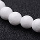 Natural White Jade Beaded Stretch Bracelets US-BJEW-F202-06-2