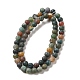 Natural Indian Agate Beads Strands US-G-Q462-6mm-08-4