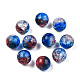 Transparent Crackle Acrylic Beads US-CACR-N002-15A-3