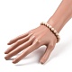 Natural Fossil Bead Stretch Bracelets US-BJEW-K212-B-015-5