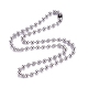 304 Stainless Steel Ball Chain Necklace US-NJEW-G340-05P-04-1
