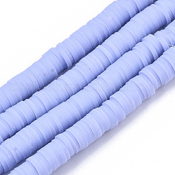 Handmade Polymer Clay Beads Strands US-CLAY-R089-6mm-025