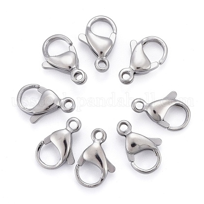 304 Stainless Steel Lobster Claw Clasps US-STAS-AB13-1