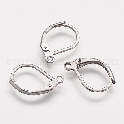 316 Surgical Stainless Steel Leverback Earring Findings US-STAS-P113-01-1