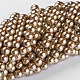 Round Glass Pearl Beads Strands US-JPS8MMY-125-3
