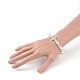 Electroplate Glass Beads Stretch Bracelets US-BJEW-JB04830-01-3