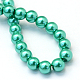 Baking Painted Pearlized Glass Pearl Round Bead Strands US-HY-Q003-6mm-29-4