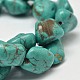 Dyed Nuggets Natural Howlite Beads Strands US-G-M139-11-A-1