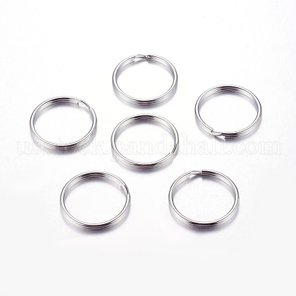 304 Surgical Stainless Steel Split Key Rings US-X-J0RBB011-1
