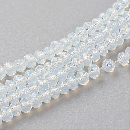 Imitation Jade Glass Beads Strands US-GLAA-R135-2mm-40-1