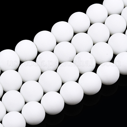 Opaque Glass Beads Strands&nbsp;US-GLAA-T032-P8mm-MD02-1