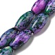 Baking Painted Glass Beads Strands US-DGLA-S115-22x10-S17-2