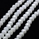 Electroplate Opaque Solid Color Crystal Glass Rondelle Beads Strands US-EGLA-F046A-18AB-1