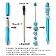 Plastic Beadable Pens US-AJEW-L082-B03-2