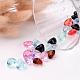 Mixed Color Heart Transparent Acrylic Faceted Beads US-X-PL700Y-3
