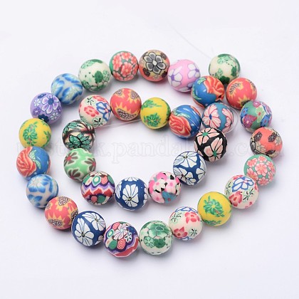 Handmade Polymer Clay Beads US-FIMO-12D-1