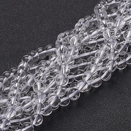 Synthetic Quartz Crystal Beads Strands US-GSR6mmA039-1-1