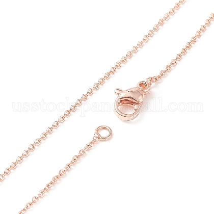 Brass Chain Necklaces US-MAK-L009-03RG-1