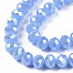 Electroplate Glass Beads Strands US-EGLA-A034-J8mm-A11-2