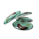 Butterfly Printed Glass Oval Cabochons US-GGLA-N003-18x25-C-4