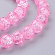 Spray Painted Crackle Glass Beads Strands US-CCG-Q001-10mm-02-3
