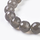 Natural Grey Agate Beads Strands US-G-G067-10mm-1-3