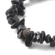 Chip Natural Obsidian Stretch Beaded Bracelets for Kids US-BJEW-JB06305-07-2