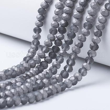 Electroplate Transparent Glass Beads Strands US-EGLA-A034-T10mm-V04-1