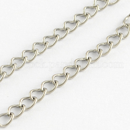 304 Stainless Steel Curb Chains US-CHS-R005-100m-01-1
