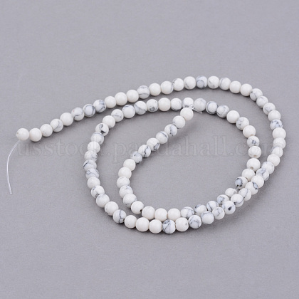 Synthetic Howlite Beads Strands&nbsp;US-G-Q462-6mm-26-1-2