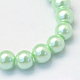 Baking Painted Pearlized Glass Pearl Round Bead Strands US-HY-Q003-10mm-04-2