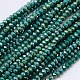 Electroplate Opaque Solid Color Crystal Glass Rondelle Beads Strands US-EGLA-F049A-11AB-1