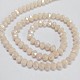 Electroplate Opaque Solid Color Crystal Glass Rondelle Beads Strands US-EGLA-F048A-03AB-2