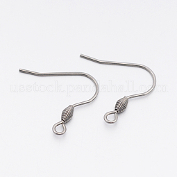304 Stainless Steel Earring Hooks US-STAS-E074-42