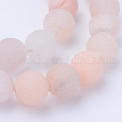 Natural Pink Aventurine Beads Strands US-G-Q462-8mm-13-1