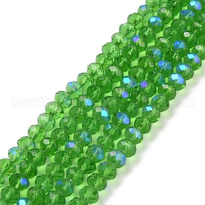 Electroplate Glass Beads Strands US-EGLA-A034-T8mm-L08-1