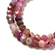 Natural Red Corundum/Ruby and Sapphire Beads Strands US-G-I341-10A-4