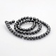Faceted Round Non-magnetic Synthetic Hematite Beads Strands US-G-P061-60-6mm-2