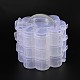 3 Layers Total of 14 Compartments Flower Shaped Plastic Bead Storage Containers US-CON-L001-06-2