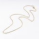 Brass Chain Necklaces US-MAK-L009-04G-2