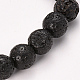Natural Lava Rock Beaded Stretch Bracelets US-BJEW-Q692-60-8mm-2