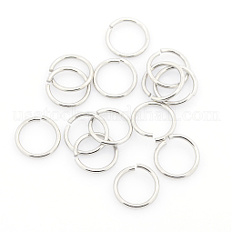 Tarnish Resistant 304 Stainless Steel Open Jump Rings US-STAS-J013-8x1mm-01