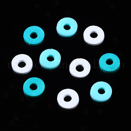 Handmade Polymer Clay Beads Strands&nbsp;US-CLAY-R089-6mm-085-7