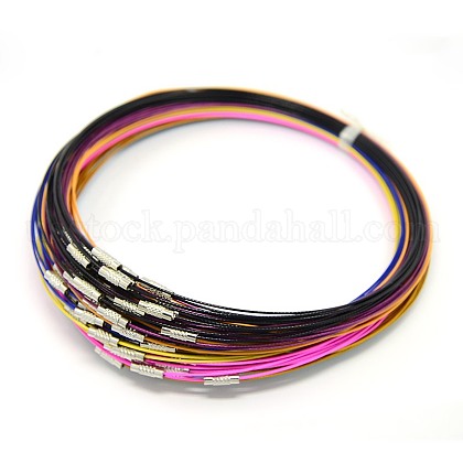 201 Stainless Steel Wire Necklace Cord US-TWIR-SW001-M-1