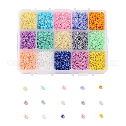 15 Colors Glass Seed Beads US-SEED-JP0007-02-1