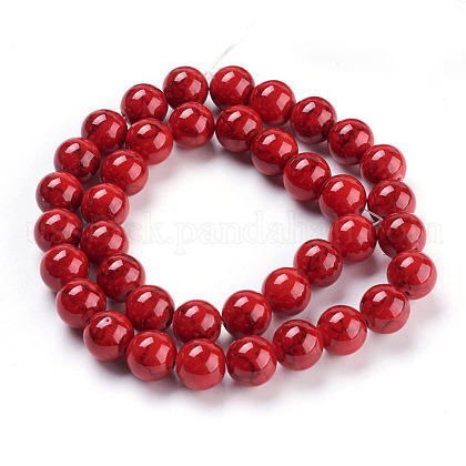 Synthetic Turquoise Beads Strands&nbsp;US-X-TURQ-H038-10mm-XXS17-2